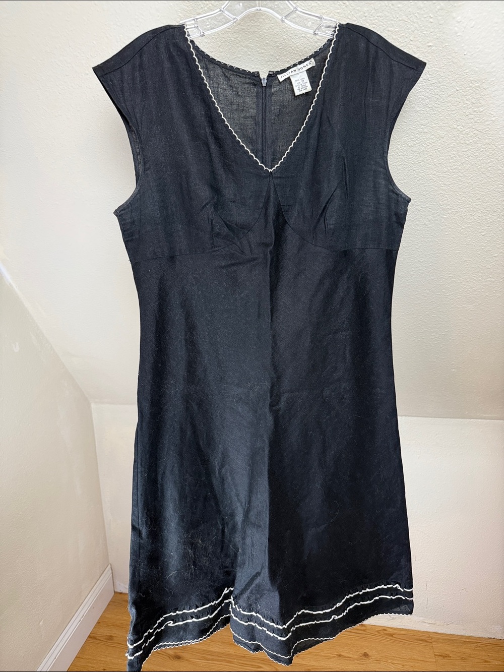 NWOT JILLIAN JONES 100% Linen Dress Size 12